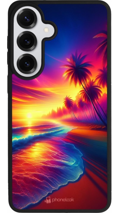 Samsung Galaxy S26+ Case Hülle - Silikon schwarz Strand Sonnenuntergang auffällig