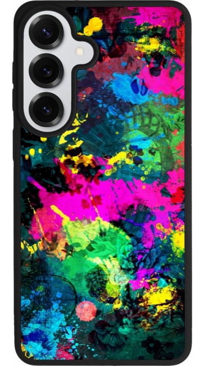 Samsung Galaxy S26+ Case Hülle - Silikon schwarz Splash paint