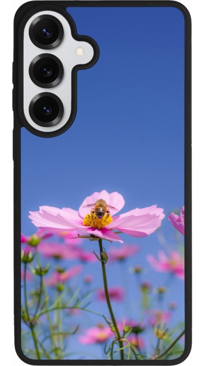 Coque Samsung Galaxy S26+ - Silicone rigide noir Bee on a flower 2026