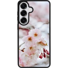 Coque Samsung Galaxy S26+ - Silicone rigide noir Cherry tree 2026