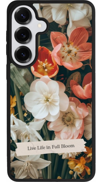 Coque Samsung Galaxy S26+ - Silicone rigide noir Full Bloom 2026