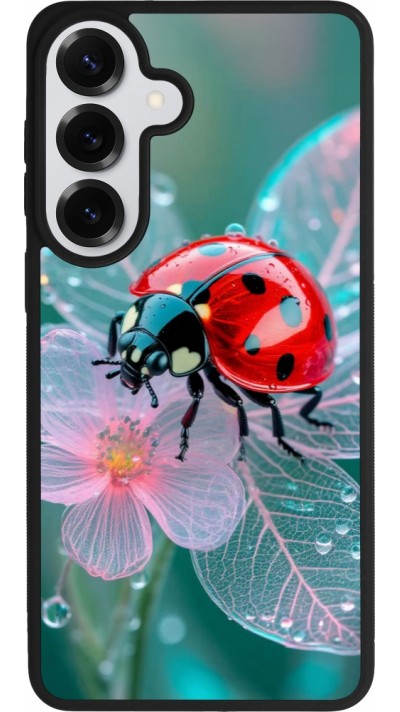 Coque Samsung Galaxy S26+ - Silicone rigide noir Ladybird in bloom 2026