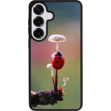 Coque Samsung Galaxy S26+ - Silicone rigide noir Ladybird on a mushroom 2026