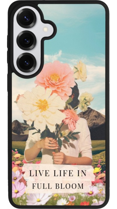 Coque Samsung Galaxy S26+ - Silicone rigide noir Live life in full moon 2026