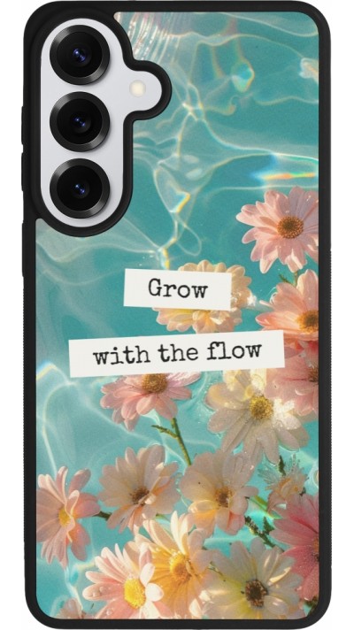 Samsung Galaxy S26+ Case Hülle - Silikon schwarz Summer 2025 Grow with the flow