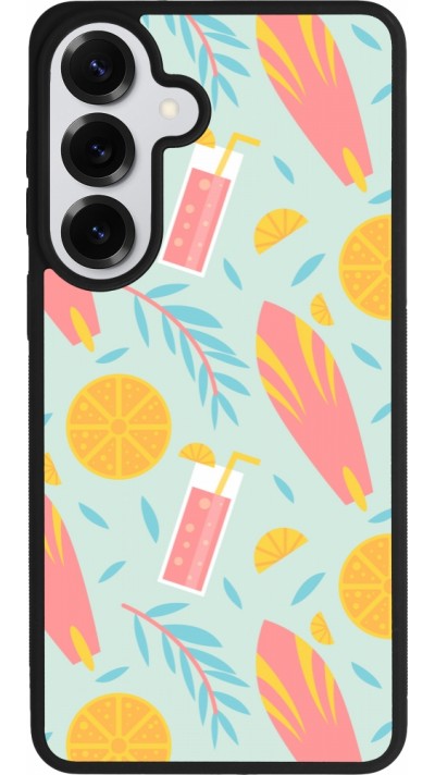 Samsung Galaxy S26+ Case Hülle - Silikon schwarz Summer 2025 Pattern citron