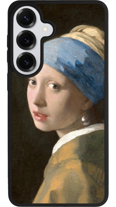 Coque Samsung Galaxy S26+ - Silicone rigide noir Tableau art - La Jeune fille à la perle - Johannes Vermeer