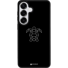 Samsung Galaxy S26+ Case Hülle - Silikon schwarz Turtles lines on black