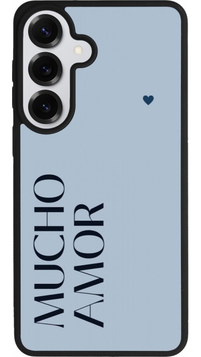 Samsung Galaxy S26+ Case Hülle - Silikon schwarz Valentine 2024 mucho amor azul