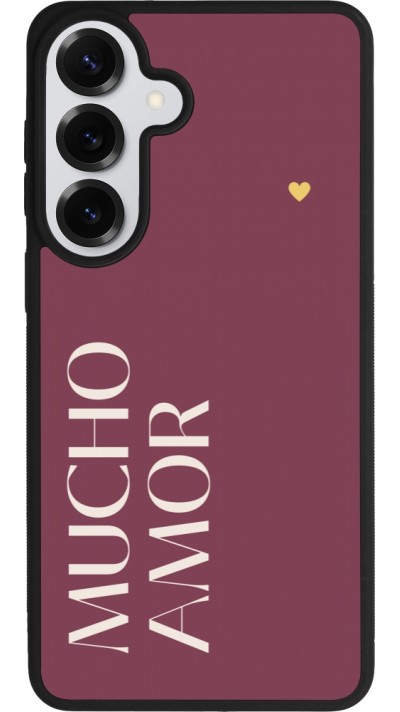 Samsung Galaxy S26+ Case Hülle - Silikon schwarz Valentine 2024 mucho amor rosado