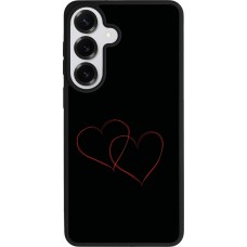 Samsung Galaxy S26+ Case Hülle - Silikon schwarz Valentine 2023 attached heart