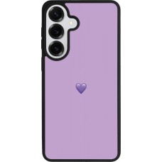 Samsung Galaxy S26+ Case Hülle - Silikon schwarz Valentine 2023 purpule single heart