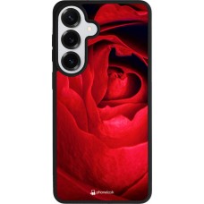 Samsung Galaxy S26+ Case Hülle - Silikon schwarz Valentine 2022 Rose
