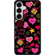 Samsung Galaxy S26+ Case Hülle - Silikon schwarz Valentine 2023 love symbols