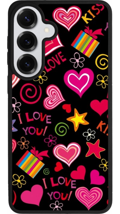 Samsung Galaxy S26+ Case Hülle - Silikon schwarz Valentine 2023 love symbols