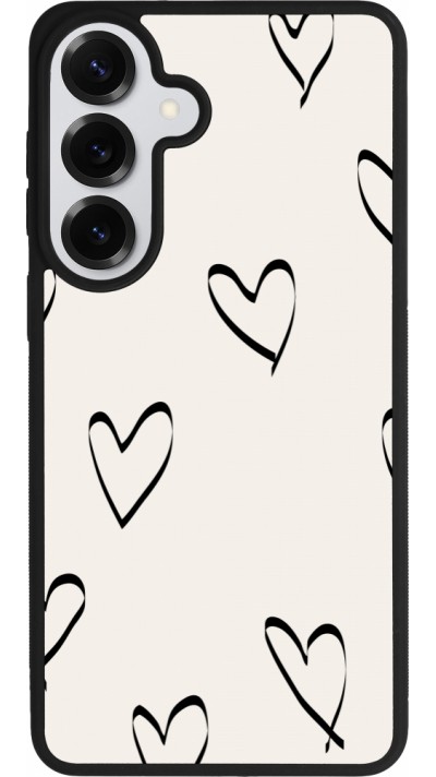 Samsung Galaxy S26+ Case Hülle - Silikon schwarz Valentine 2023 minimalist hearts