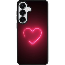 Samsung Galaxy S26+ Case Hülle - Silikon schwarz Valentine 2023 single neon heart