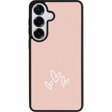 Samsung Galaxy S26+ Case Hülle - Silikon schwarz Valentine 2023 three minimalist hearts