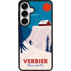 Samsung Galaxy S26+ Case Hülle - Silikon schwarz Verbier Cabane Mont-Fort