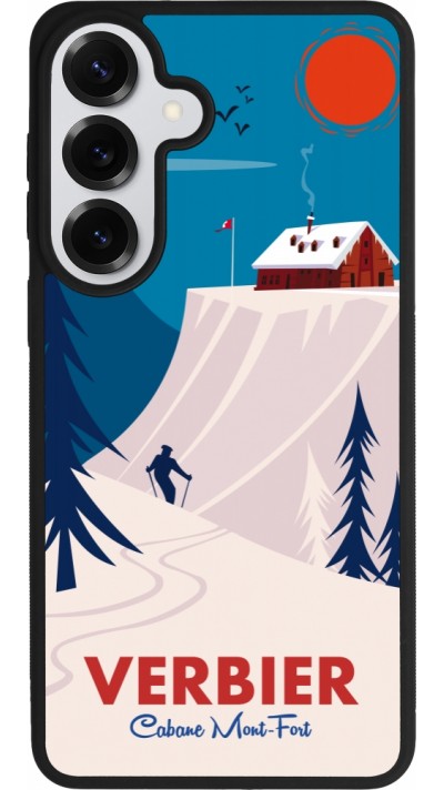 Samsung Galaxy S26+ Case Hülle - Silikon schwarz Verbier Cabane Mont-Fort