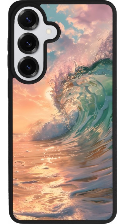 Coque Samsung Galaxy S26+ - Silicone rigide noir Wave Sunset