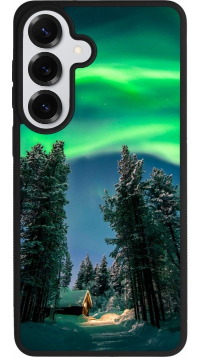 Coque Samsung Galaxy S26+ - Silicone rigide noir Winter 22 Northern Lights