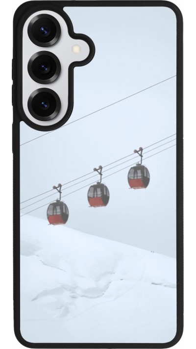Coque Samsung Galaxy S26+ - Silicone rigide noir Winter 22 ski lift