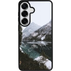 Coque Samsung Galaxy S26+ - Silicone rigide noir Winter 22 snowy mountain and lake