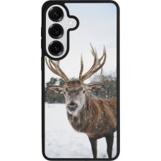 Coque Samsung Galaxy S26+ - Silicone rigide noir Winter 25 Winter reindeer