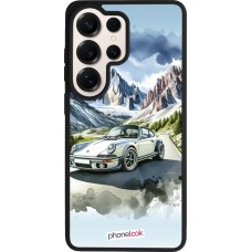 Coque Samsung Galaxy S26 Ultra - Silicone rigide noir Porsche 911 Mountain Watercolor