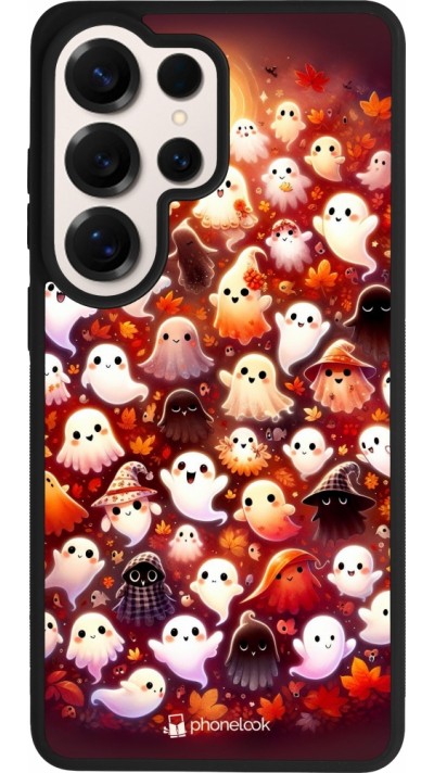 Coque Samsung Galaxy S26 Ultra - Silicone rigide noir Fantômes automne mignons
