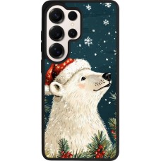 Coque Samsung Galaxy S26 Ultra - Silicone rigide noir Christmas 25 Bear