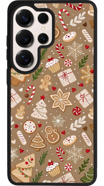 Coque Samsung Galaxy S26 Ultra - Silicone rigide noir Christmas 25 Pattern Ginger Cookie