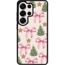 Coque Samsung Galaxy S26 Ultra - Silicone rigide noir Christmas 25 Vintage Ribbons