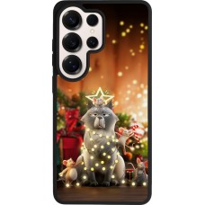 Coque Samsung Galaxy S26 Ultra - Silicone rigide noir Christmas 25 Xmas Cat