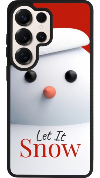 Coque Samsung Galaxy S26 Ultra - Silicone rigide noir Christmas 25 Xmas Snowman