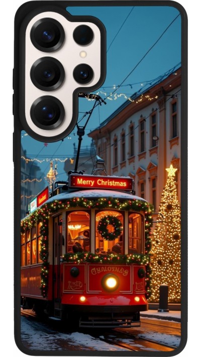 Coque Samsung Galaxy S26 Ultra - Silicone rigide noir Christmas 25 Xmas Train