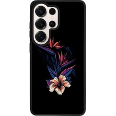 Coque Samsung Galaxy S26 Ultra - Silicone rigide noir Dark Flowers