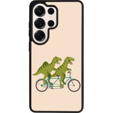 Coque Samsung Galaxy S26 Ultra - Silicone rigide noir Dinosaurs on bikes 2026