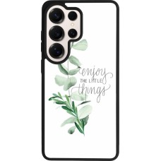 Coque Samsung Galaxy S26 Ultra - Silicone rigide noir Enjoy the little things