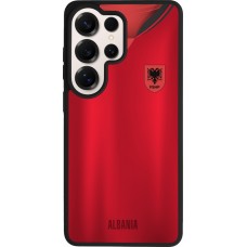 Coque Samsung Galaxy S26 Ultra - Silicone rigide noir Maillot de football Albanie personnalisable