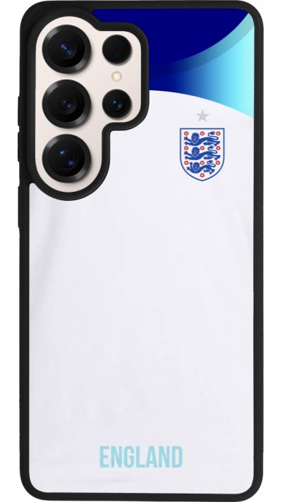 Coque Samsung Galaxy S26 Ultra - Silicone rigide noir Maillot de football Angleterre 2022 personnalisable