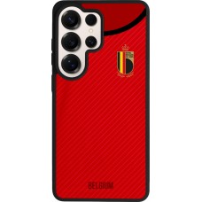 Coque Samsung Galaxy S26 Ultra - Silicone rigide noir Maillot de football Belgique 2022 personnalisable