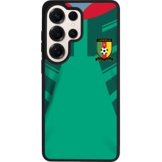 Coque Samsung Galaxy S26 Ultra - Silicone rigide noir Maillot de football Cameroun 2022 personnalisable