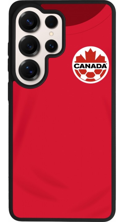 Coque Samsung Galaxy S26 Ultra - Silicone rigide noir Maillot de football Canada 2022 personnalisable