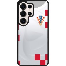 Coque Samsung Galaxy S26 Ultra - Silicone rigide noir Maillot de football Croatie 2022 personnalisable