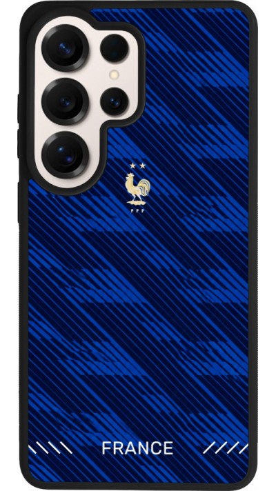 Coque Samsung Galaxy S26 Ultra - Silicone rigide noir Maillot de football France 2026 personnalisable
