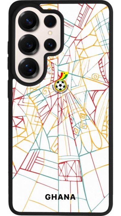 Coque Samsung Galaxy S26 Ultra - Silicone rigide noir Maillot de football Ghana 2026 personnalisable