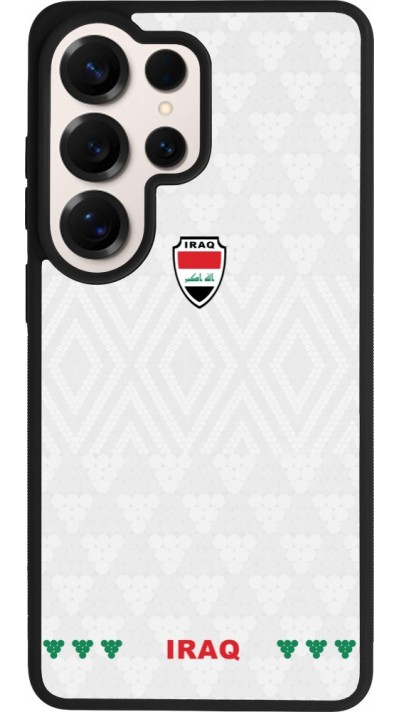 Coque Samsung Galaxy S26 Ultra - Silicone rigide noir Maillot de football Irak 2026 personnalisable