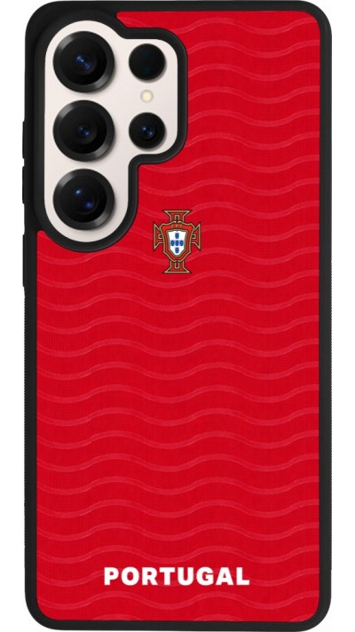 Coque Samsung Galaxy S26 Ultra - Silicone rigide noir Maillot de football Portugal 2026 personnalisable